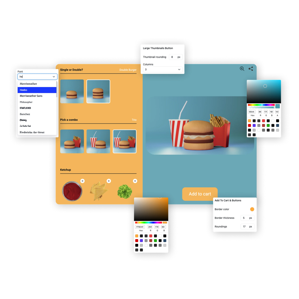 Personalize your Hotmark e-Commerce store easily with flexible and user-friendly theme customization options.