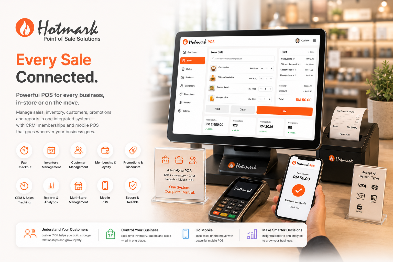 Hotmark POS hero screenshot